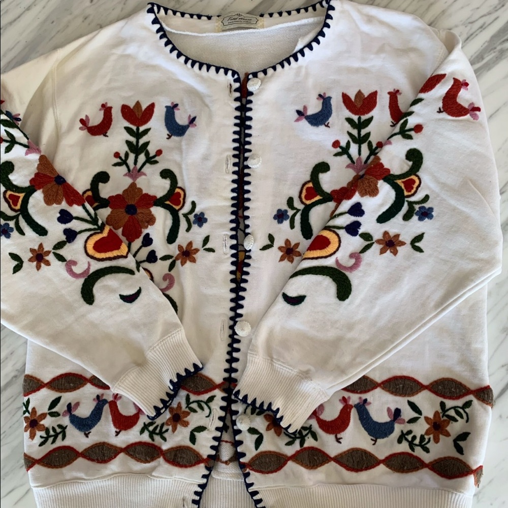 Japanese Hand Embroidered Vintage Cardigan